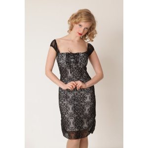 Rosa Dress - white under - Hell Bunny