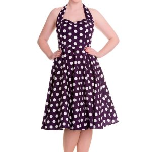 Mariam Purple Dress - Hell Bunny