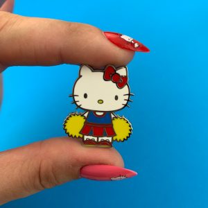 Hello Kitty Enamel Pin - Cheerleader - Erstwilder