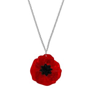 Poppy field Necklace - ANZAC - Erstwilder