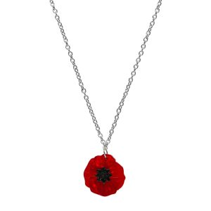 Poppy Field Mini Pendant Necklace - ANZAC - Erstwilder