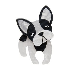 Fabian the French Bulldog Brooch - Feb 21  - Erstwilder