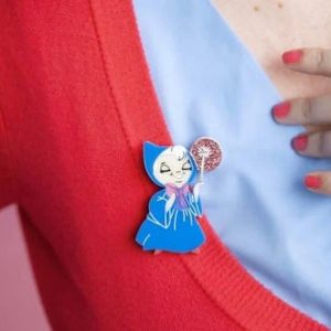 Cinderella parody - Fairy Godmother Brooch - Daisy Jean Designs