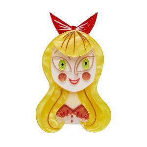 Curiouser and Curiouser Alice Brooch - Wonderland - Erstwilder