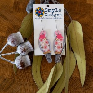 Galah earrings - Smyle Designs