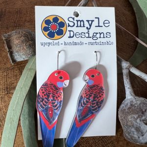 Crimson Rosella Earrings - Smyle Designs