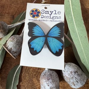 Blue Butterfly Brooch - Smyle Designs