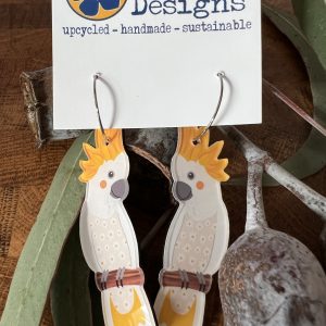 Sulphur Crested Cockatoo Earrings - Smyle Designs