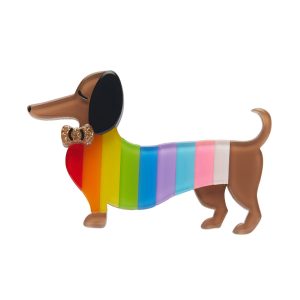 Pride 2022 - Spiffy the Supportive Dog Brooch - Erstwilder