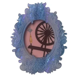 Sleeping Beauty Parody - Spinning Wheel Brooch - Daisy Jean