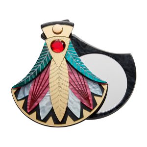 Gift of the Nile Papyrus Compact Mirror - Egyptian Revival 22 - Erstwilder