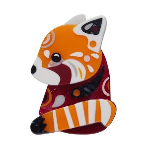 The Rakish Red Panda Brooch - Cromer 2022 - Erstwilder