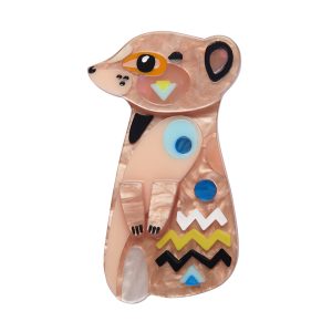Masterful Meerkat Brooch - Cromer 2022 - Erstwilder