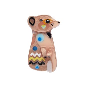 Masterful Meerkat Mini Brooch - Cromer 2022 - Erstwilder