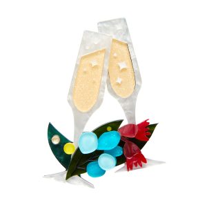 A Champagne Christmas Brooch - Erst. Aussie Christmas 21 - Erstwilder