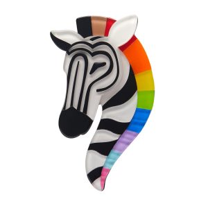 Zelda The Zestful Zebra Brooch - Pride 23 - Erstwilder