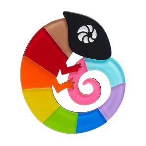 Carmel's Colourful Chameleon Brooch - Pride 23 - Erstwilder