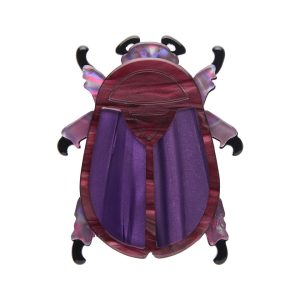 Summer Scarab Brooch - Botanical Fruits 23 - Erstwilder