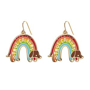Rainbow Ruff True Colours Enamel Earrings - Fan Faves 22 - Erstwilder