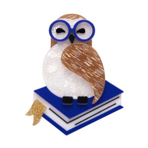 Studious Snow Owl Brooch - Fan Favourites 2023 - Erstwilder