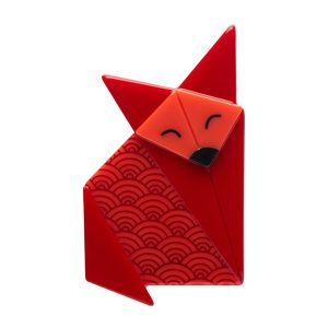 Sly Fox Brooch - Origami 23 - Erstwilder
