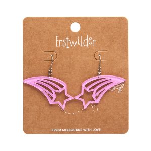 Shooting Star Glitter Resin Drop Earrings Lilac/Pink - My Little Pony 23 - Erstwilder
