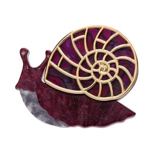 Painted Shell Brooch - La Belle Epoque 23 - Erstwilder