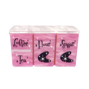 Essential Ingredients Pink Brooch - Vintage Kitchen Nov 23 - Erstwilder