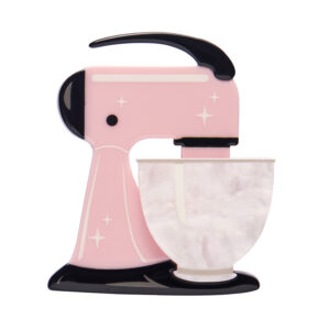 Spin Me Round Pink Brooch - Vintage Kitchen Nov 23 - Erstwilder