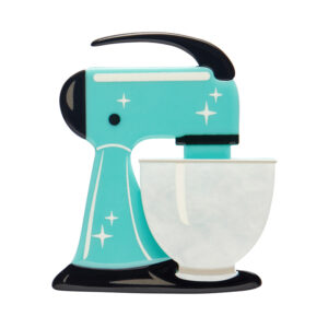 Spin Me Round Teal Brooch - Vintage Kitchen Nov 23 - Erstwilder