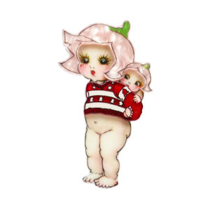 Christmas Sweater Petal Brooch - May Gibbs 23 - Erstwilder