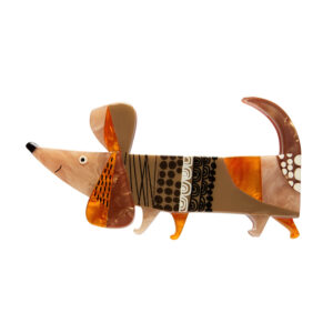 A Dachshund Named Bark Hair Clip Barette - Clare Young Feb 24 - Erstwilder