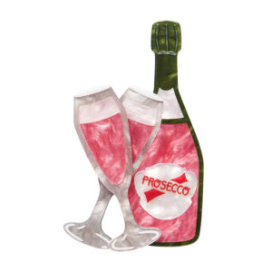 Bellinis at Brunch Brooch - Che Bello! Italy Jan 2024 - Erstwilder