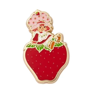 Sitting on a Strawberry Enamel Pin - Strawberry Shortcake 24