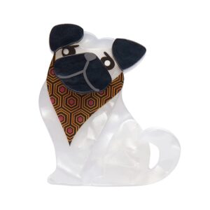 Adoring Polly Pug Mini Brooch - Dog Minis 24 - Erstwilder