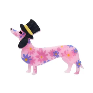 Dapper Dachsund Mini Brooch - Dog Minis 24 - Erstwilder