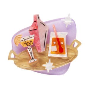 Shaken or Stirred Brooch - Atomic Abode Jun24 - Erstwilder