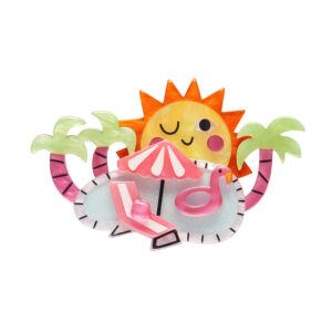 Pool Party Brooch - Atomic Abode Jun24 - Erstwilder