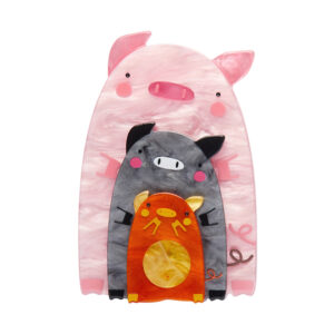 Chinny Chin Chins Brooch - Pete Cromer Fairytales July24 - Erstwilder