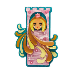 Let Your Hair Down Brooch - Pete Cromer Fairytales July24 - Erstwilder