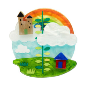 Magic Beans Brooch - Pete Cromer Fairytales July24 - Erstwilder