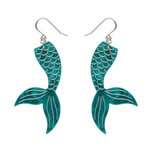 Mermaid Tail Drop Earrings essentials - Aqua - Pete Cromer Fairytales July24
