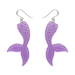 Mermaid Tail Drop Earrings essentials - Violet - Pete Cromer Fairytales July24
