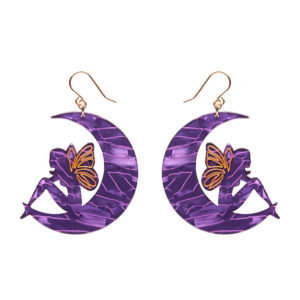 Fairy Moon Drop Earrings essentials - Purple - Pete Cromer Fairytales July24