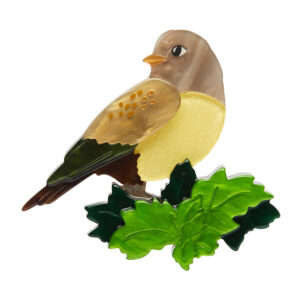 Wonderous Warbler Brooch - Fleur Harris Aug 24 - Erstwilder