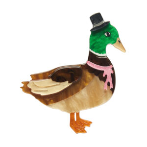 Well Dressed Duck Brooch - Fleur Harris Aug 24 - Erstwilder
