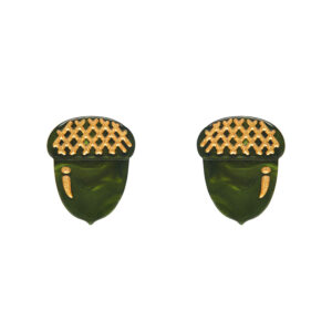 Acorn Stud Earrings - Green - Essentials - Fleur Harris Aug 24 - Erstwilder
