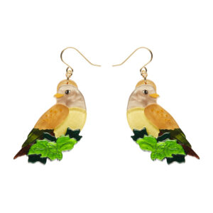 Wondrous Warbler Drop Earrings - Fleur Harris Aug 24 - Erstwilder