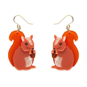 Cheeky Squirrel Drop Earrings - Fleur Harris Aug 24 - Erstwilder