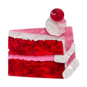 Romance Isn't Dead Cake Brooch  - Katherine Sabbath Cakes - Oct 24 - Erstwilder